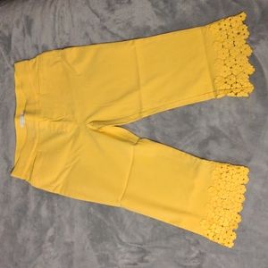 Yellow Capri pants